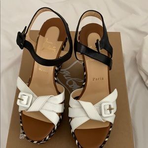 Brand New Louboutin Lagoa platform sandal. Size 38